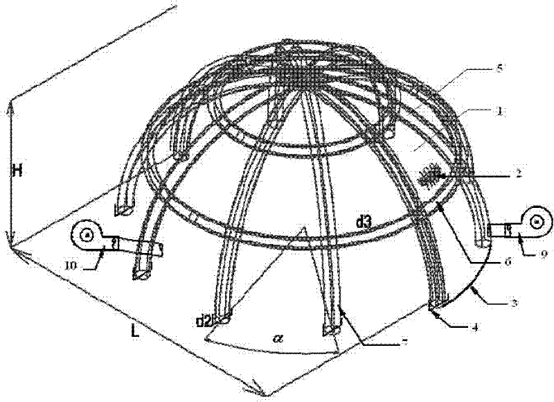 Mixed inflatable film structure