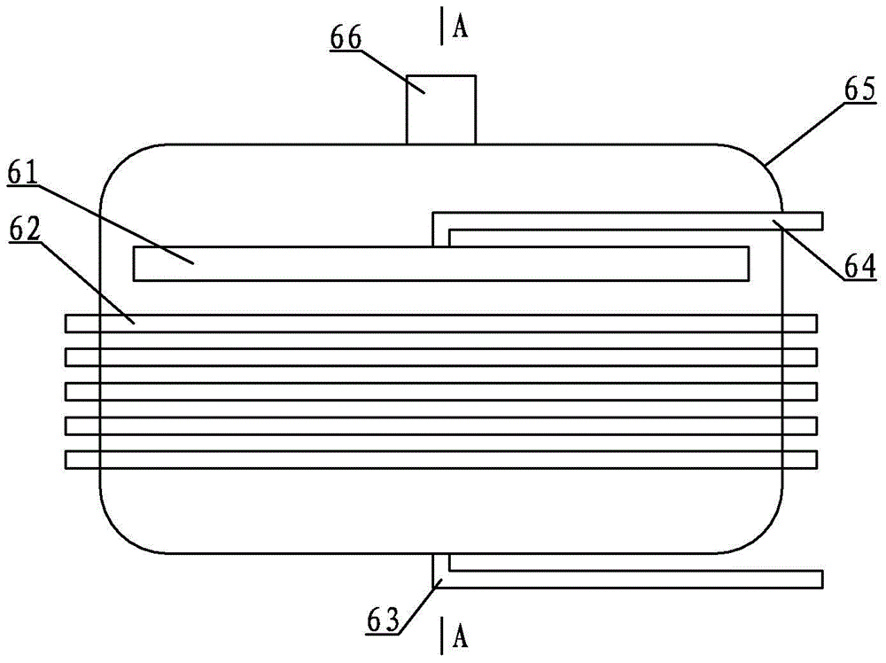 A falling film evaporation heat exchange device with flow phase change energy storage