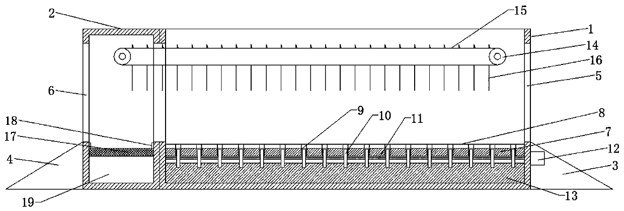 Improved hoof medicated bath device for veterinarian