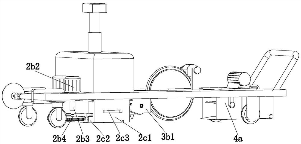 A working method of a floor tile beautifying sewing machine