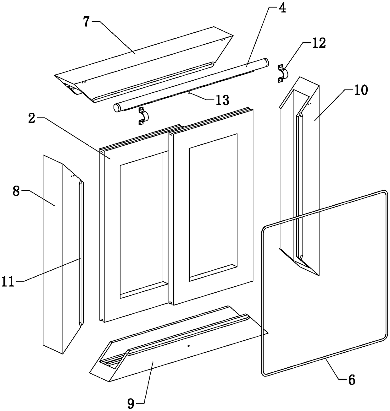 Magnetically closed anti-mosquito window