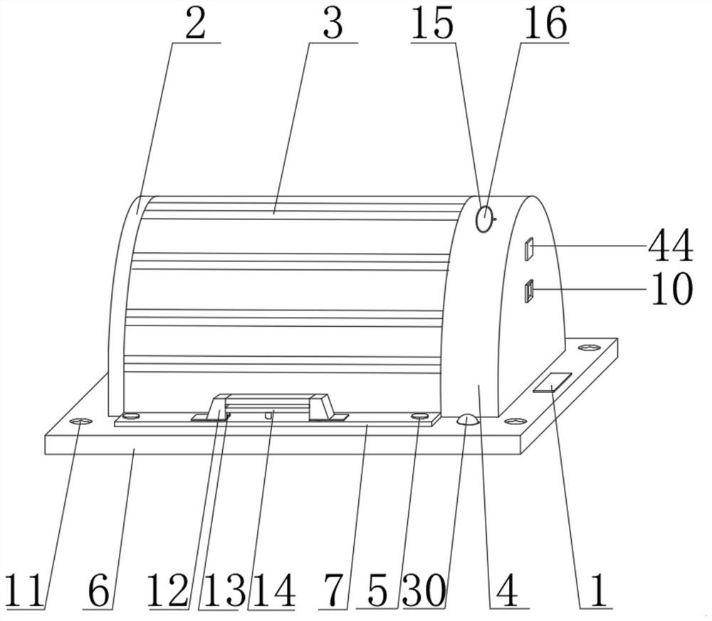 Industrial noise reduction protective shell convenient to disassemble and overhaul and mounting method thereof