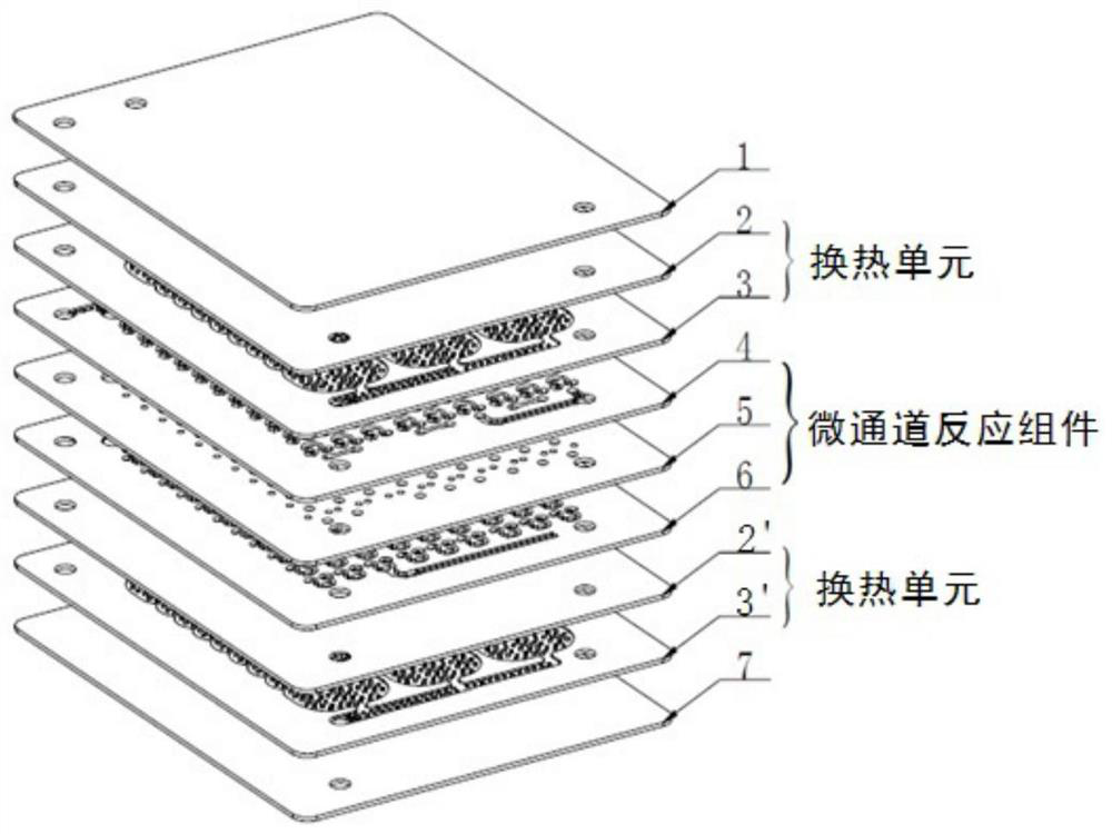 A kind of microchannel reaction component and microchannel reactor