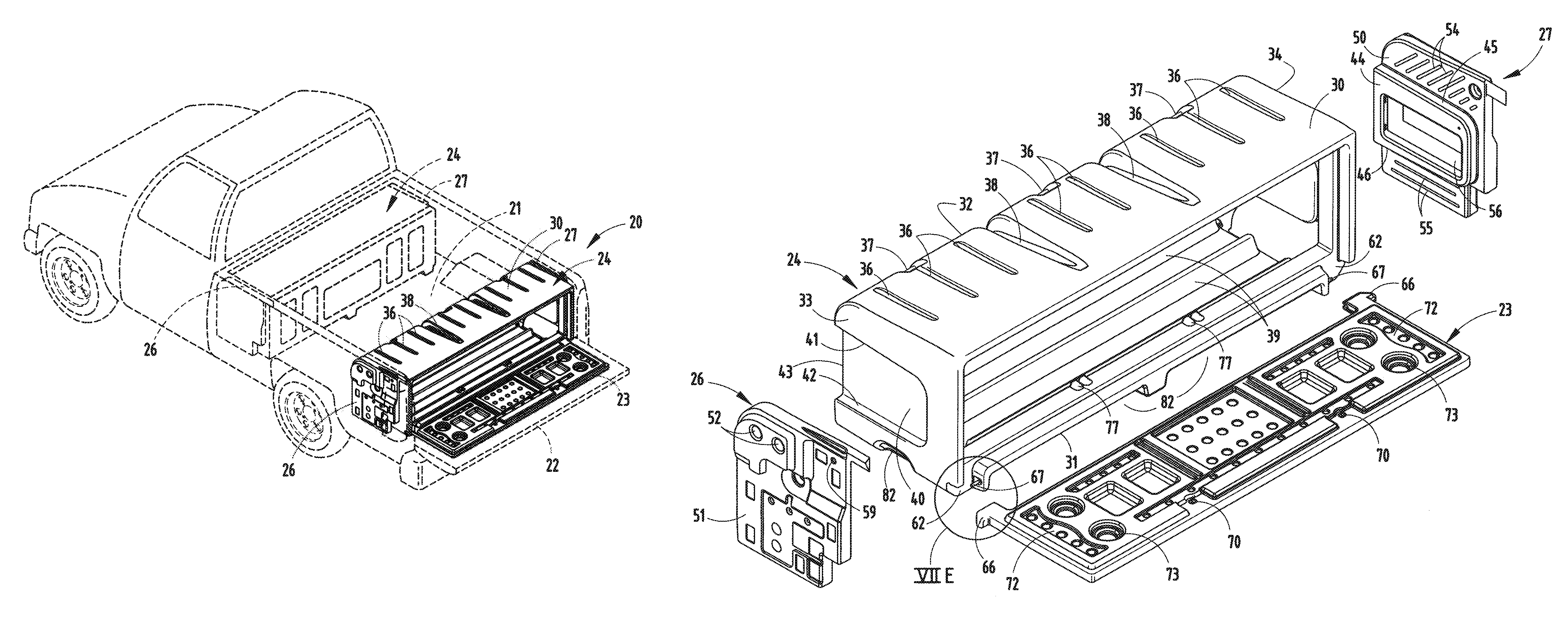 Storage unit for truck beds