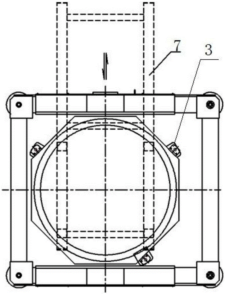 Primary lens disassembly-assembly device for large telescope