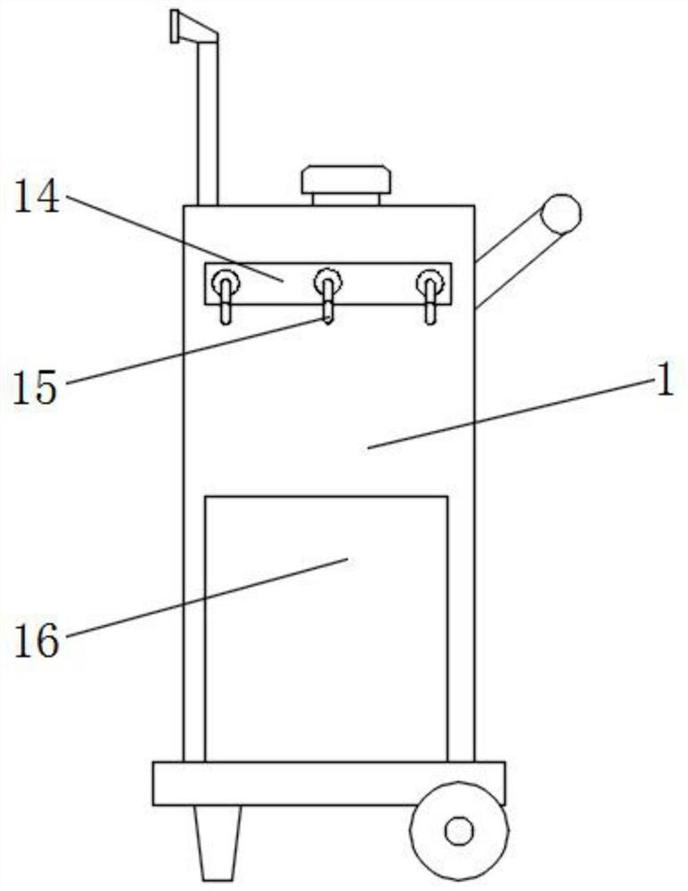 Portable pesticide spraying device for planting bamboo reeds