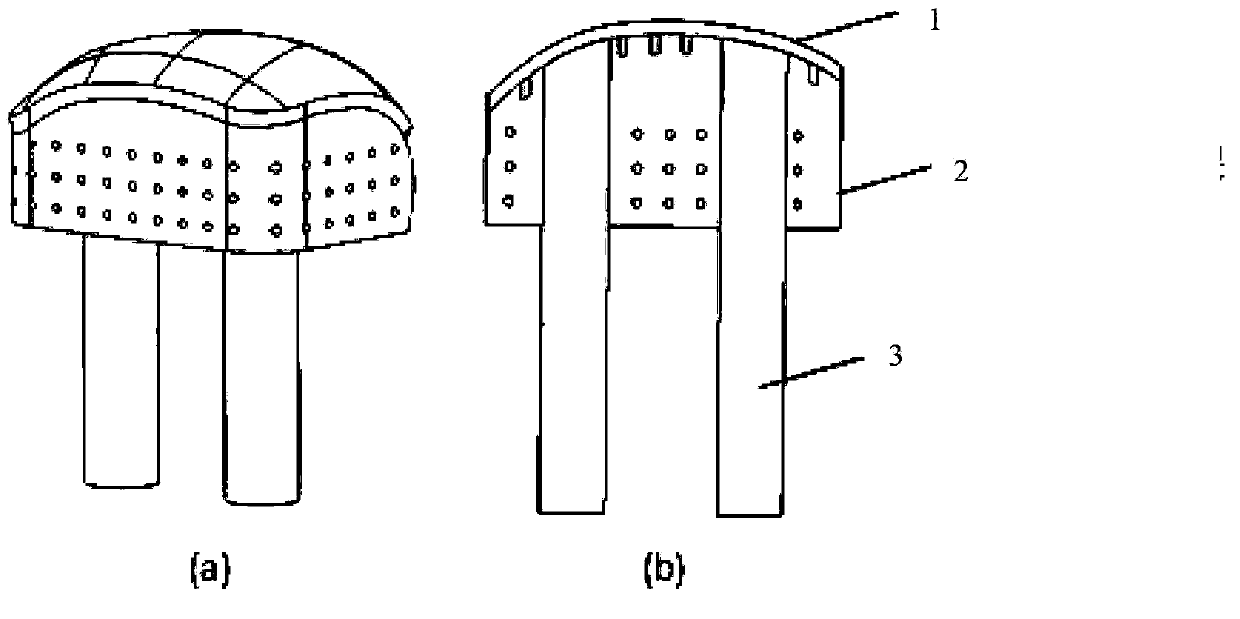 Bionic bone/cartilage composite scaffold and preparation technology and fixing method thereof