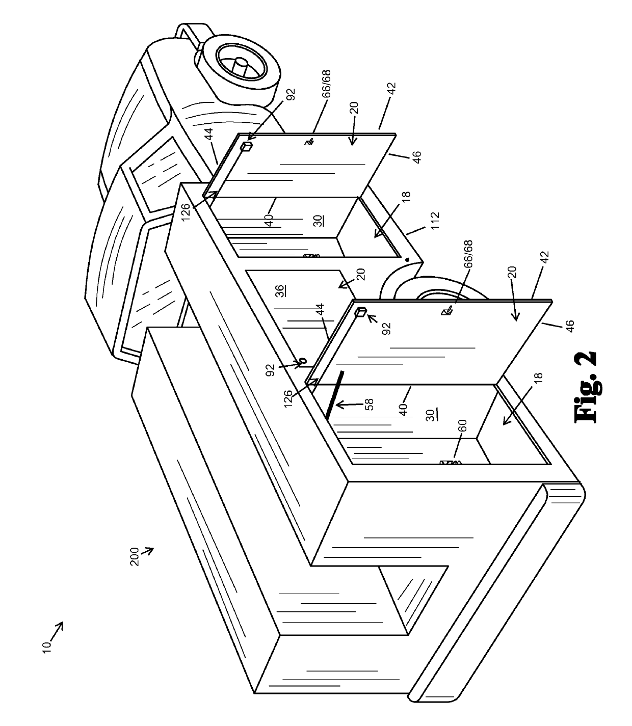 Recreational or utility vehicle door opening system