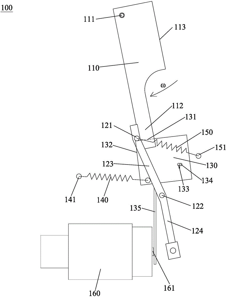 Device for preventing speed governor of machine-roomless elevator from automatically resetting