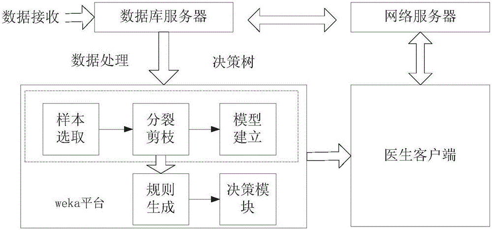 ACS (Acute Coronary Syndrome) regional synergistic treatment network system and assistant decision-making method thereof