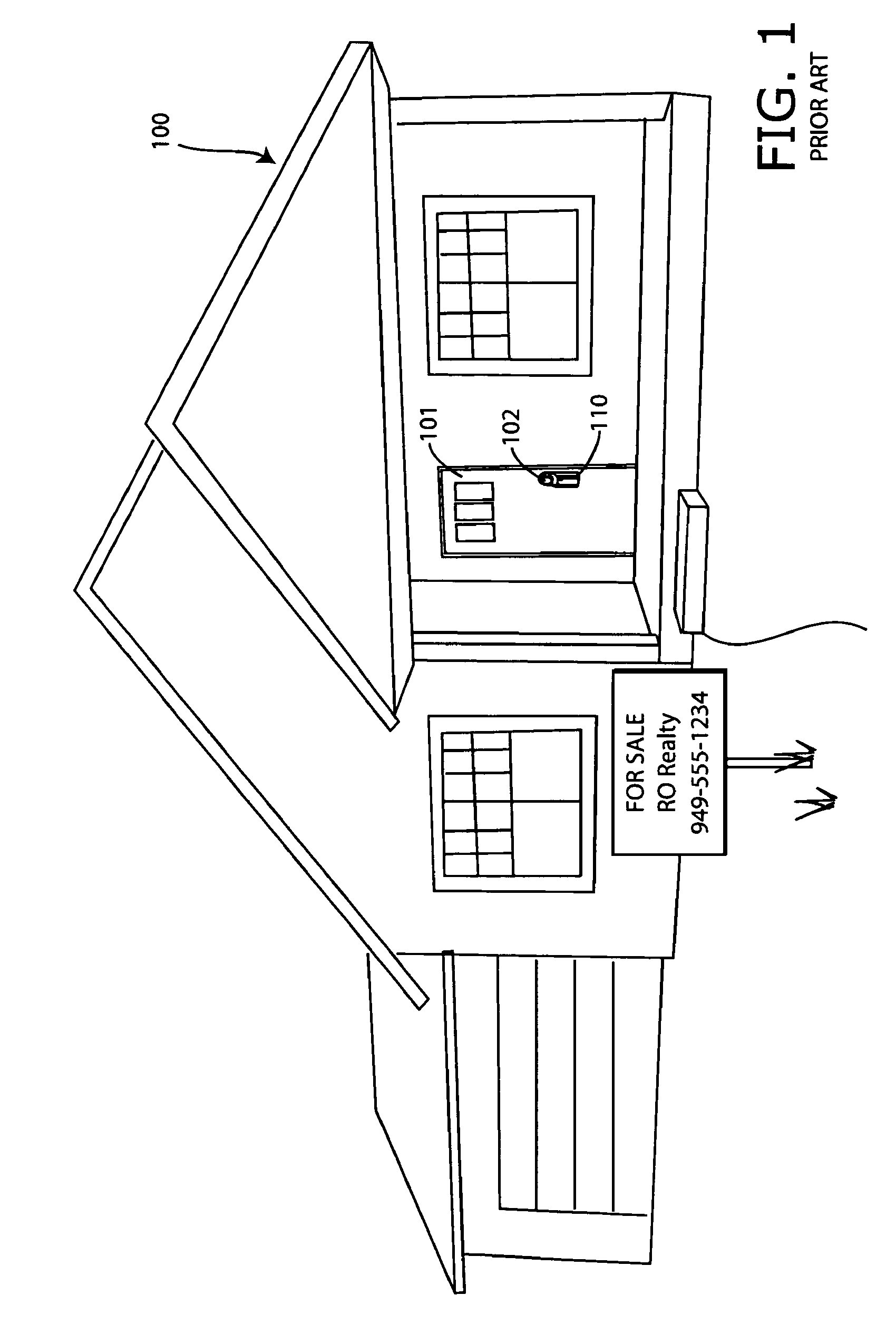 Home showing lockbox tag system