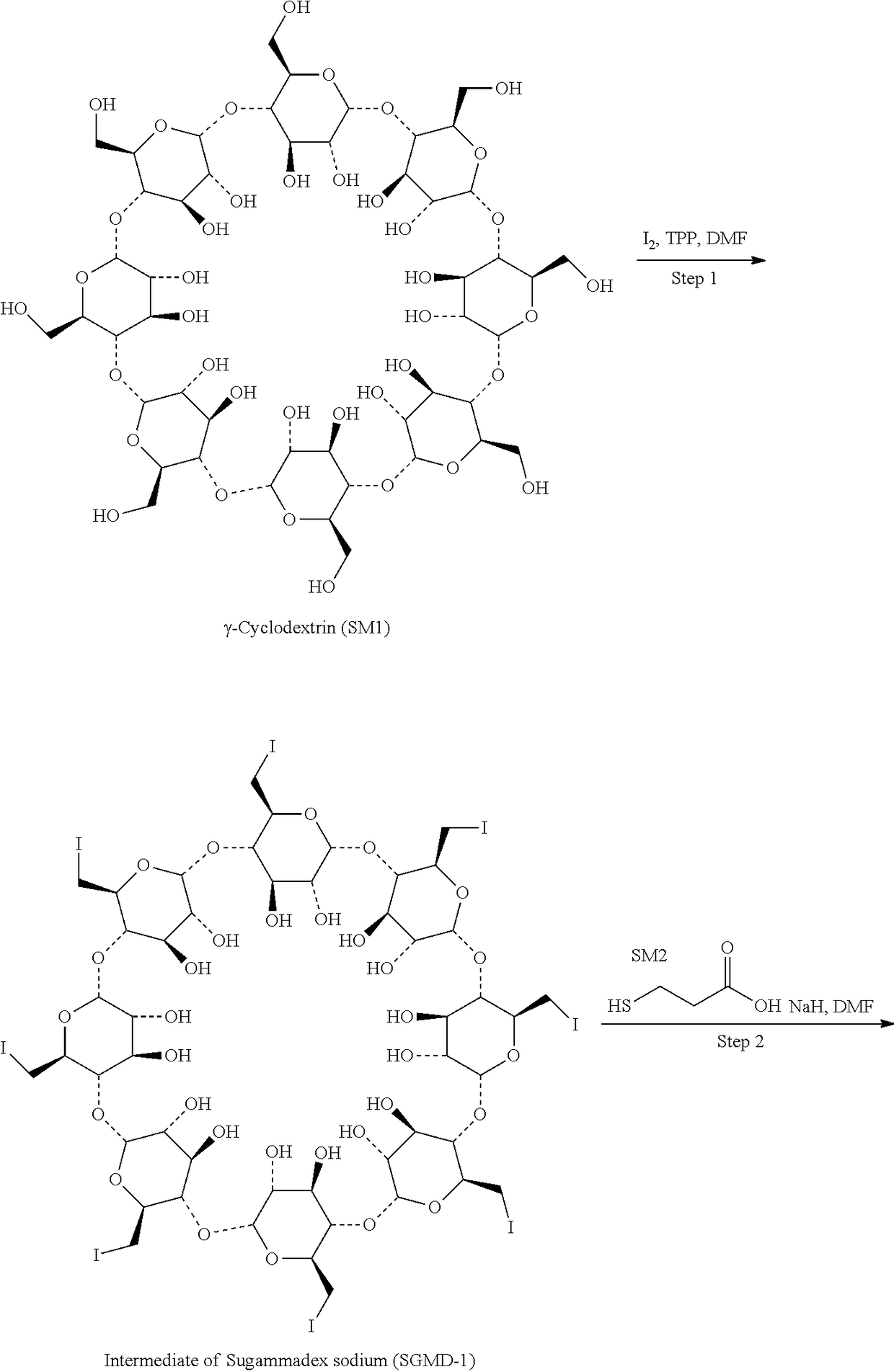 Process for preparation and purification of sugammades sodium