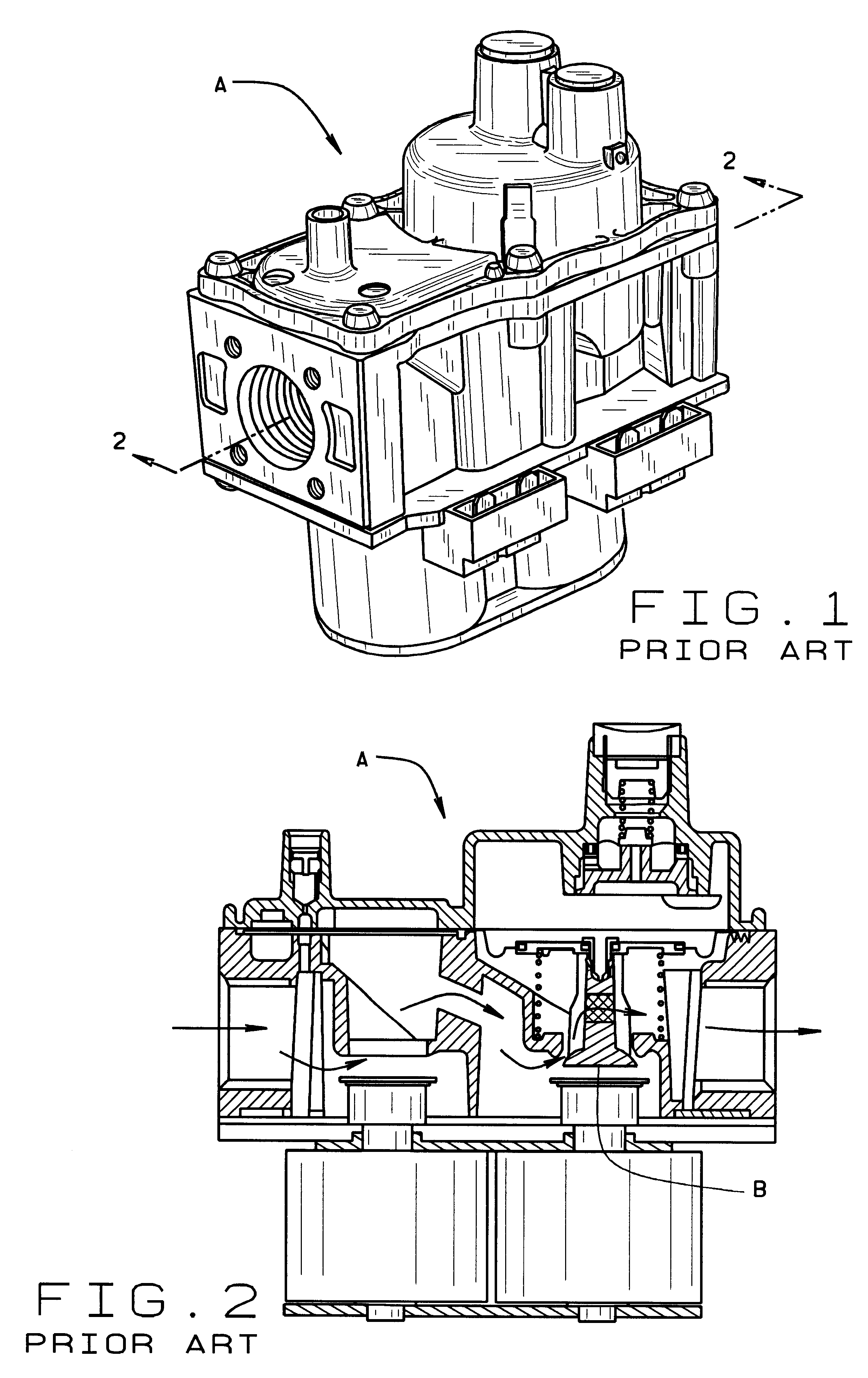 Slow opening gas valve