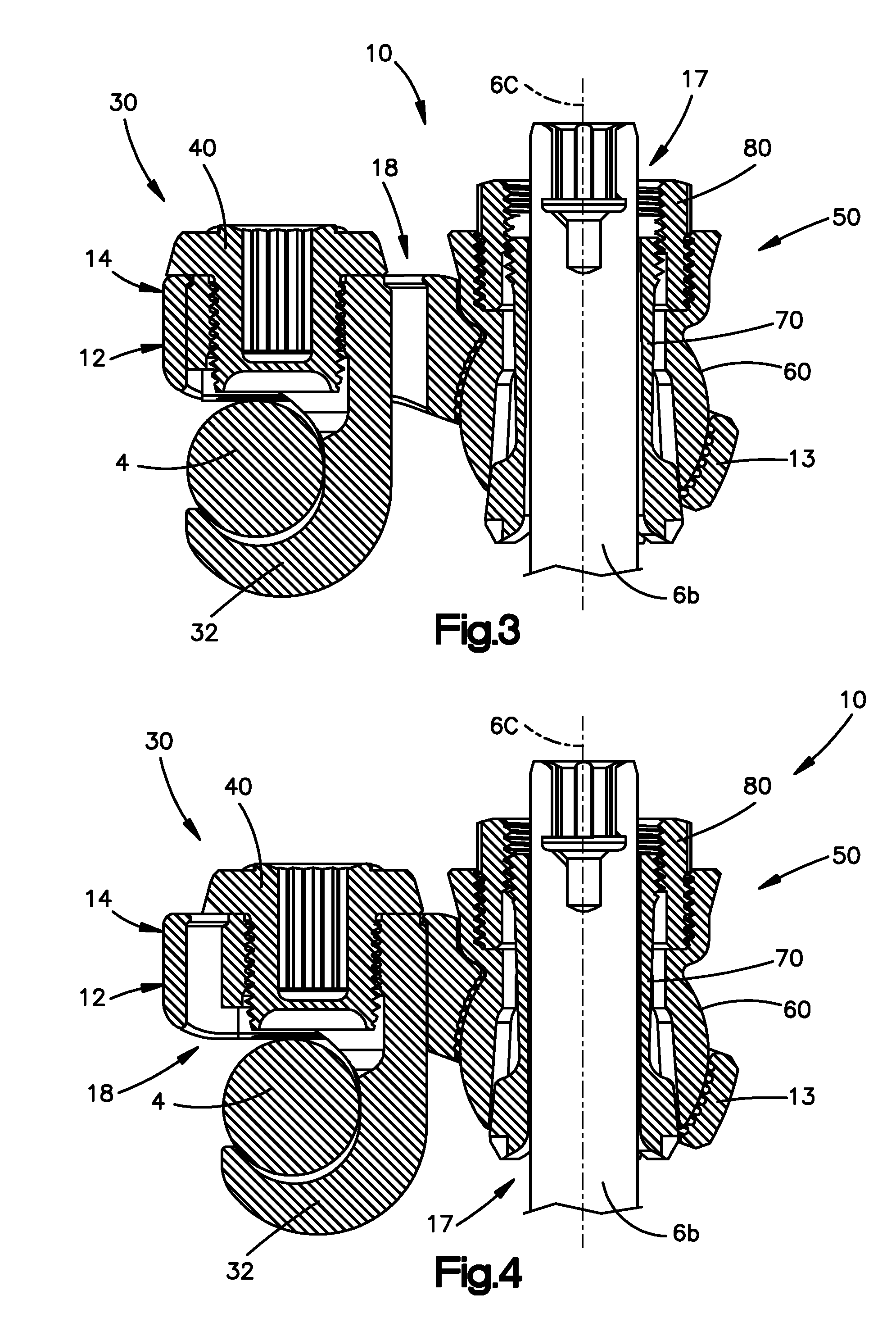 Clamps used for interconnecting a bone anchor to a rod