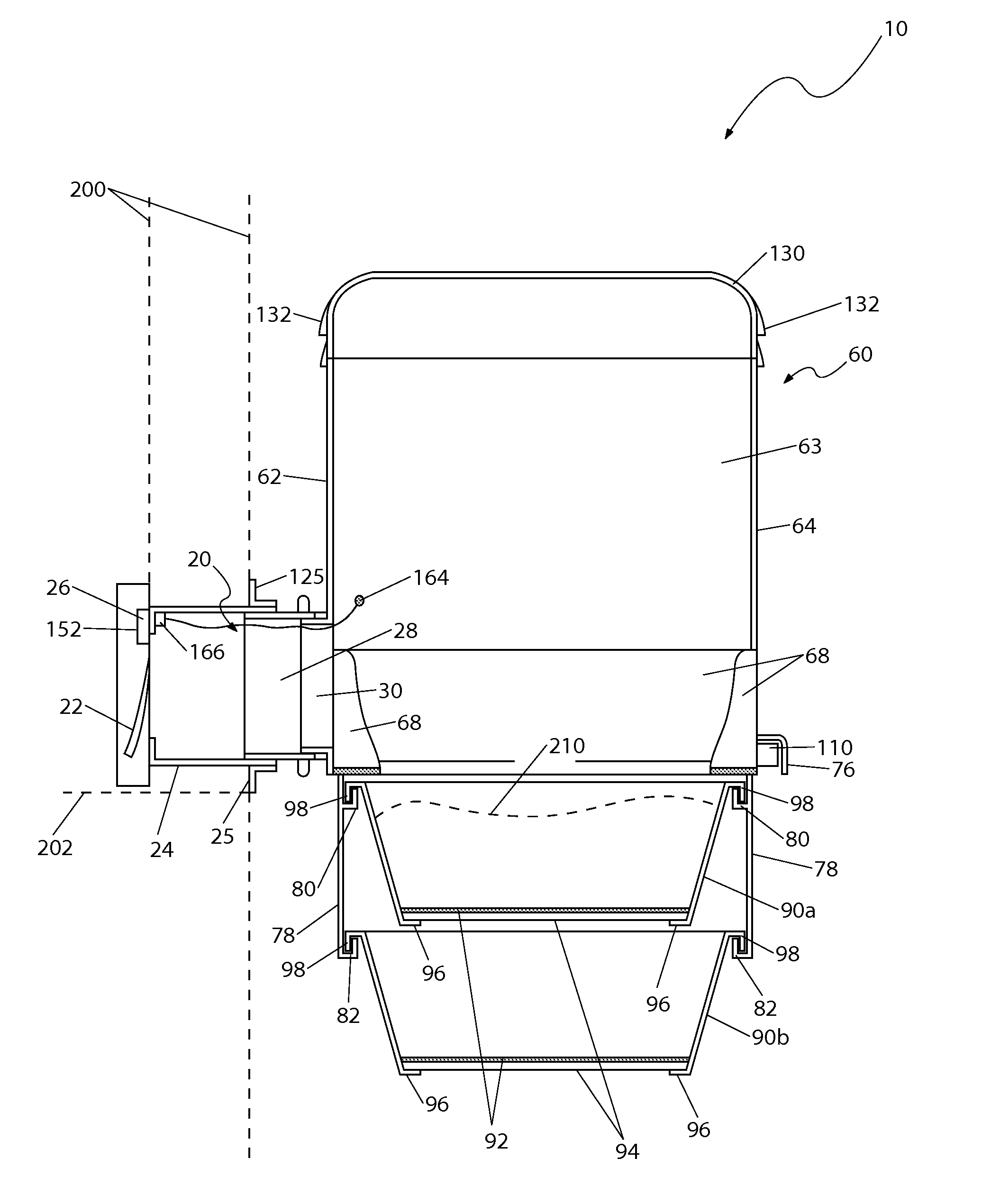 Outdoor litter box sifting system