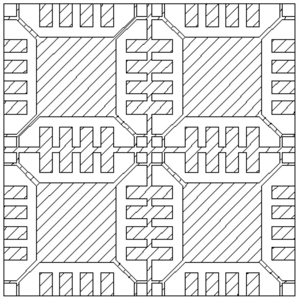 Adapter plate easy for SIP packaging bottom filling and manufacturing method thereof