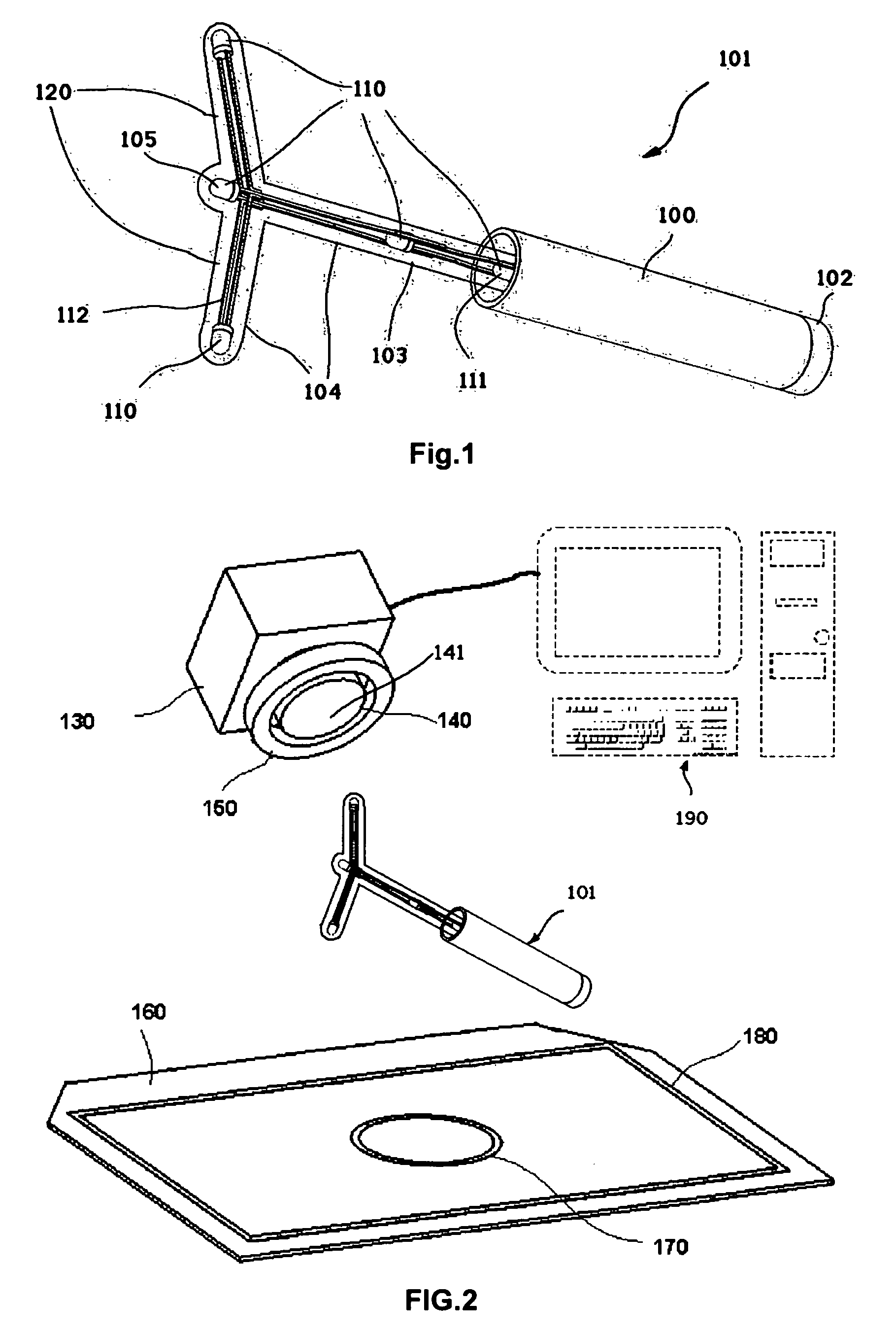 Computer input device tracking six degrees of freedom