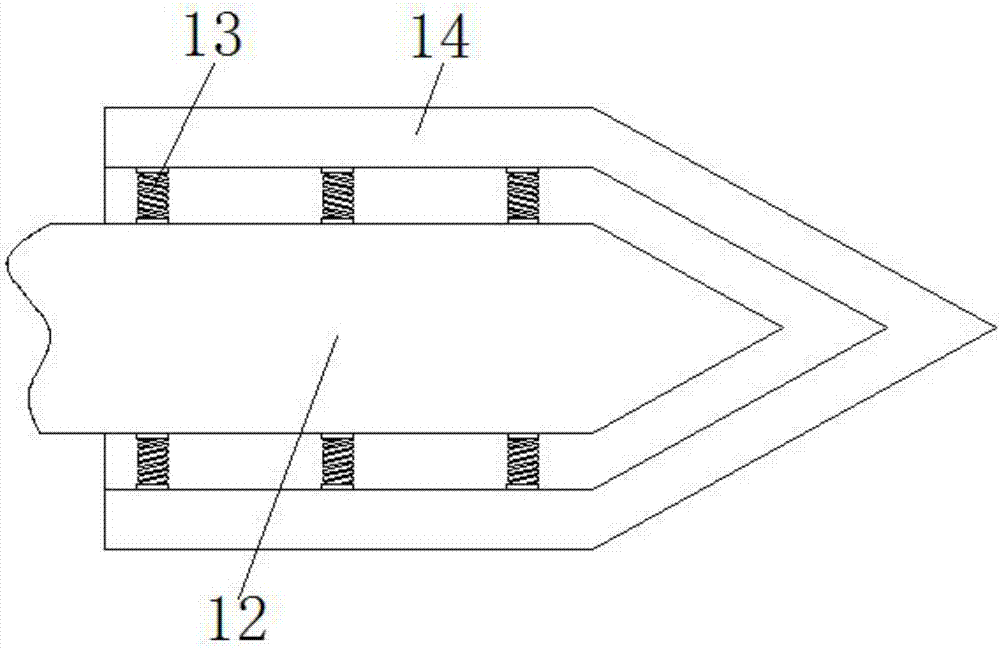 Steel pipe inner wall edge burr grinding device