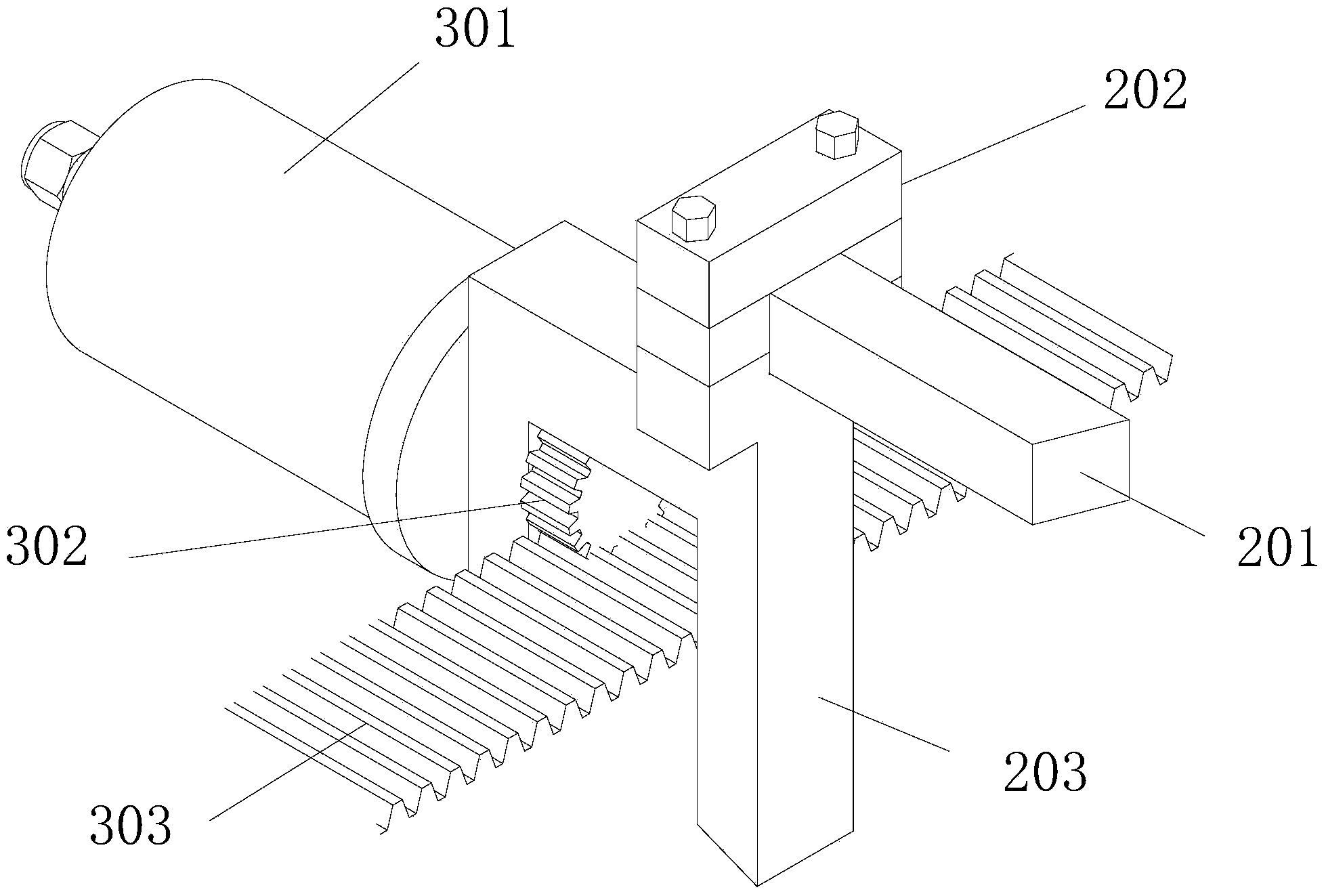 Turning part and rubber coated roller on-line turning device