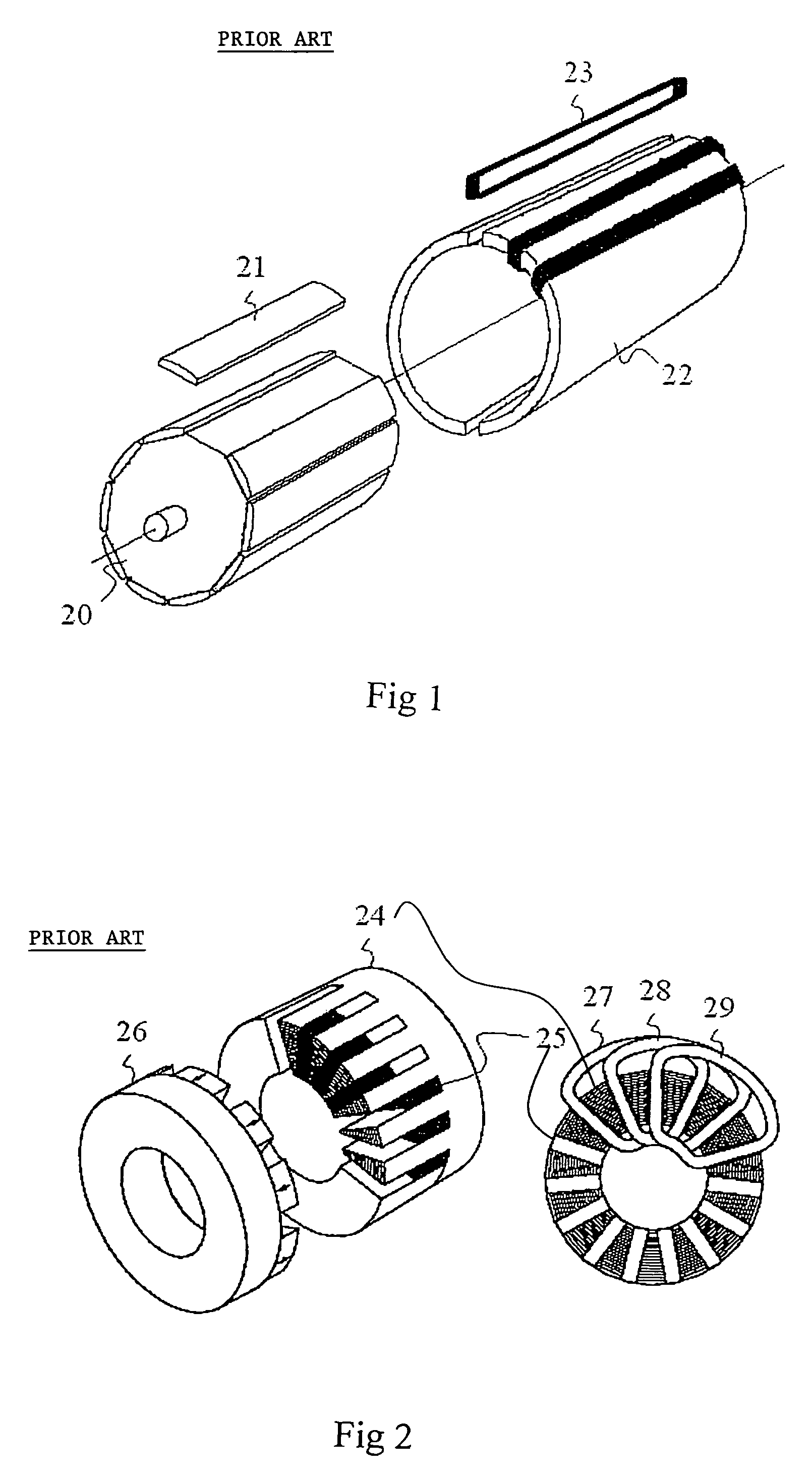 Reduction of harmonics in an electric motor