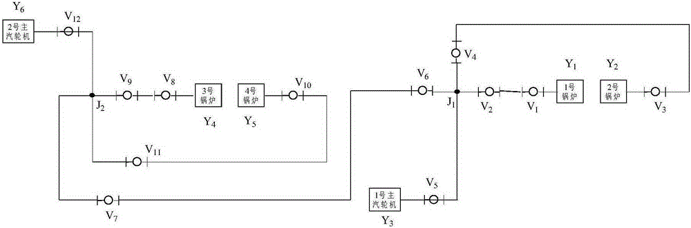 Damage isolation and residual working system acquisition methods of ship steam power piping system