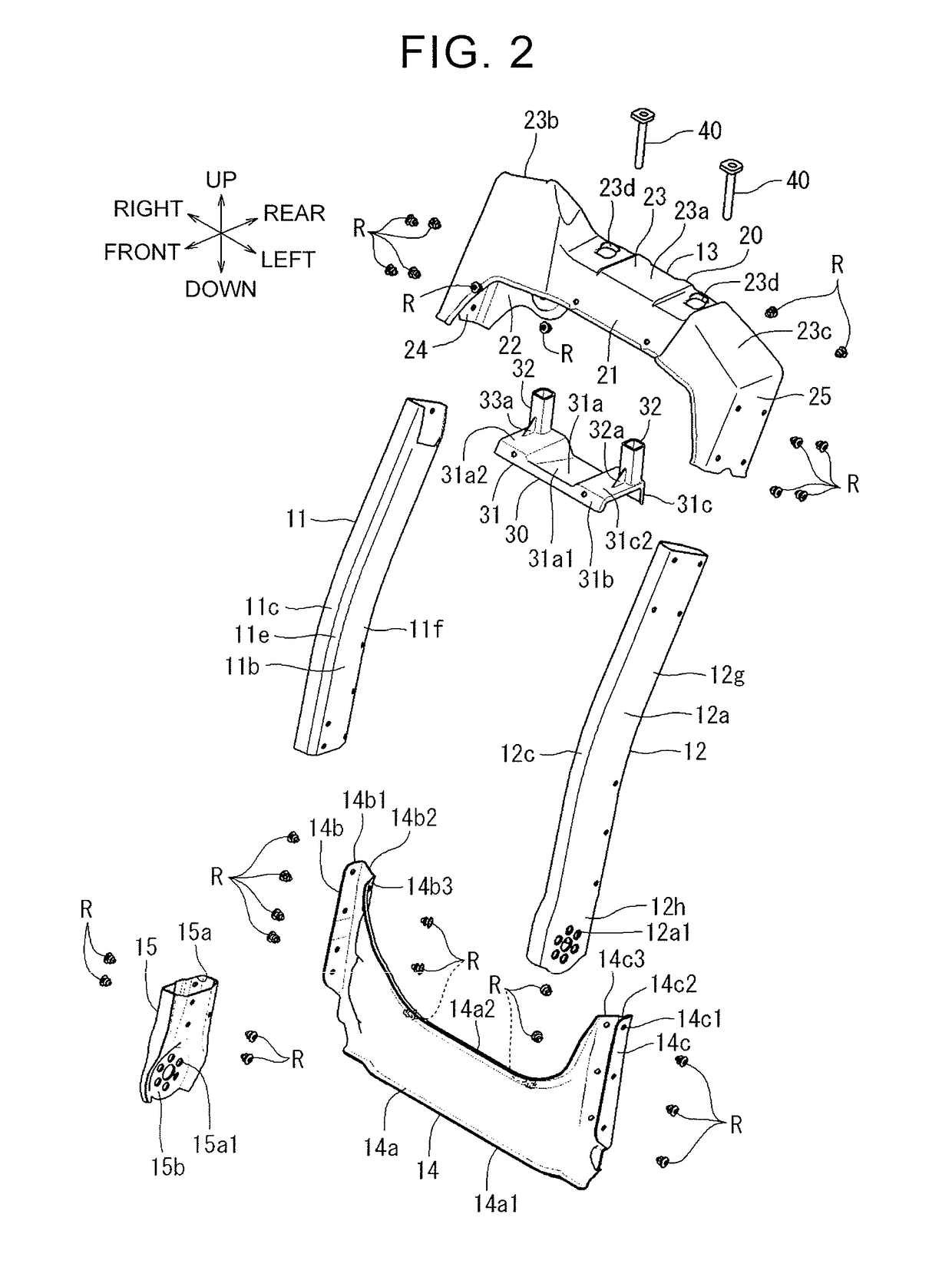 Back frame structure for vehicle seat