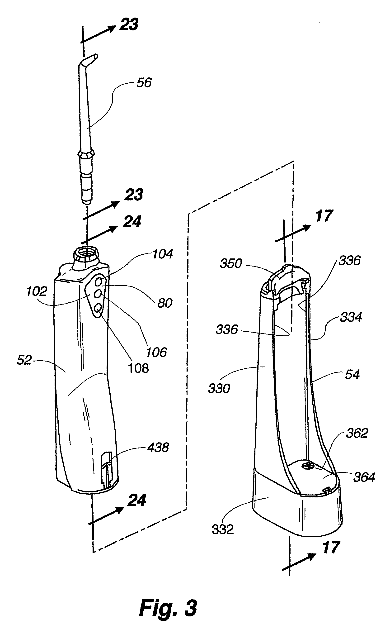 Hand held oral irrigator