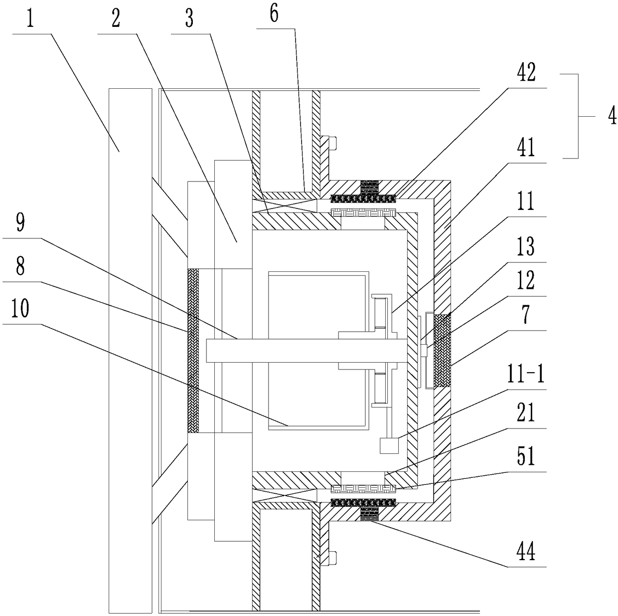 Shield construction machine cutterhead mechanism directly driven by frameless permanent magnet synchronous motor