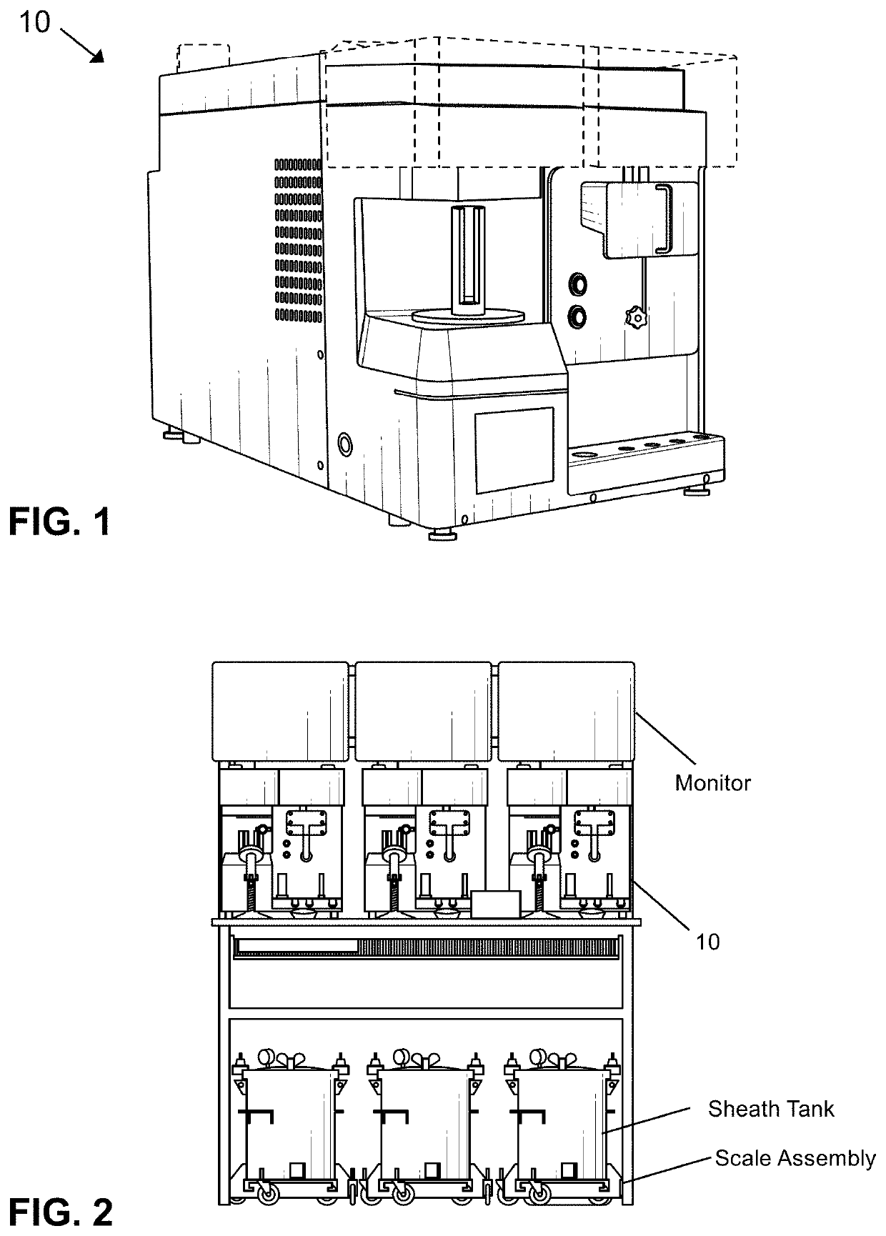 Modular flow cytometry systems and methods of processing samples