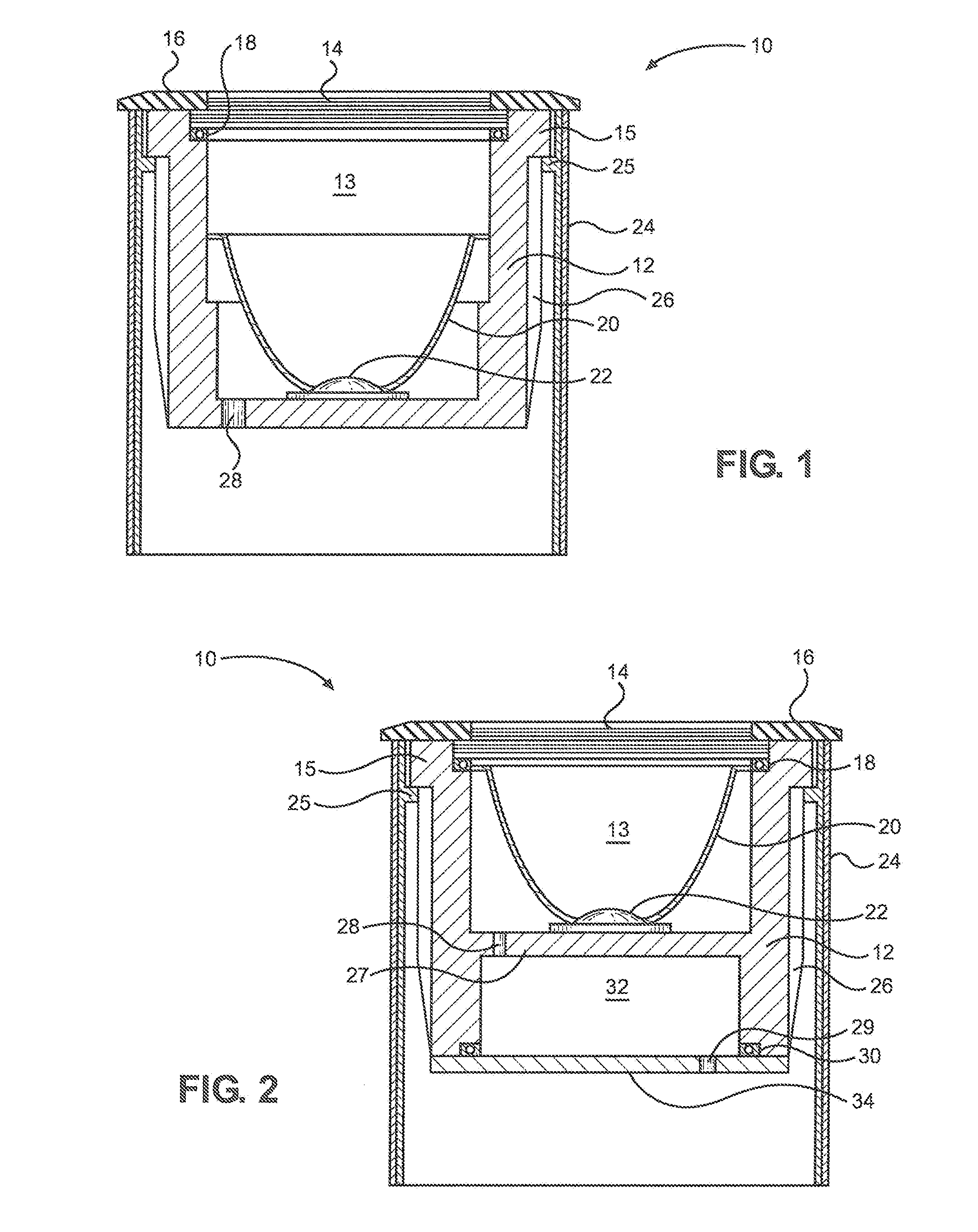 In-Grade and Under-Water Light Fixture Housing Made of Ceramic Material