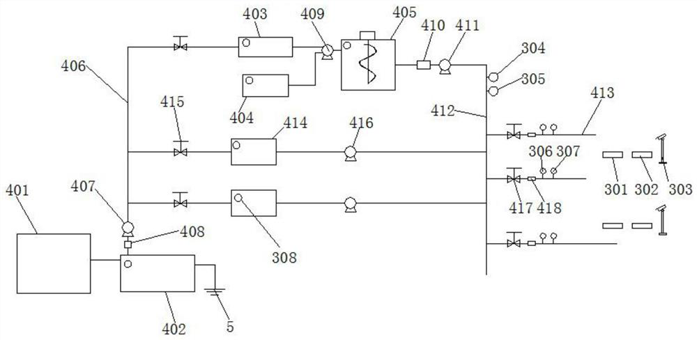 Wind-solar energy complementary agricultural water-fertilizer-pesticide integrated intelligent water-saving sprinkling irrigation system