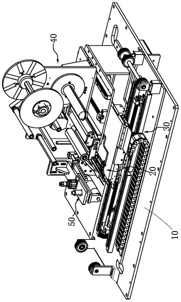 Fixing device for product label attaching and automatic labeling device