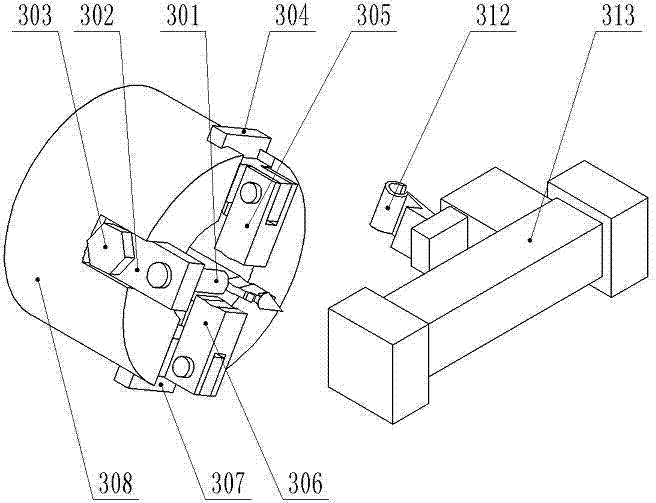 Automatic flexible processing device and processing method for special-shaped bar