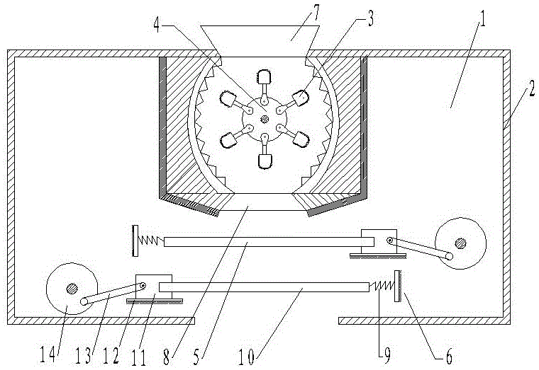 Noise prevention multi-grain-size screening crusher