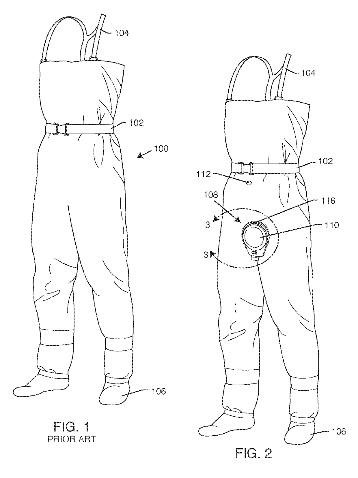 Urination relief hatch for waterproof waders and foul weather gear