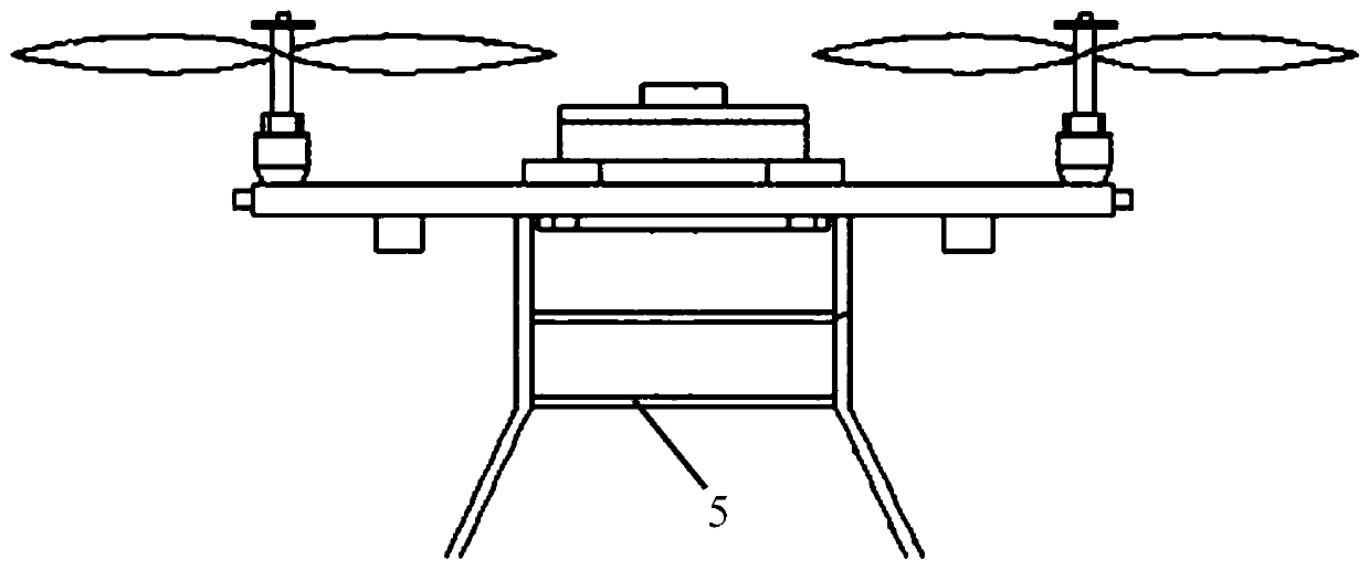 Radio altimeter large-angle test system, unmanned aerial vehicle and implementation method