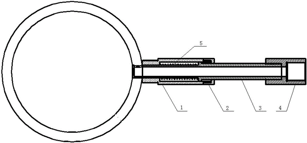 One-way detonation device of penetrating rotary detonation engine