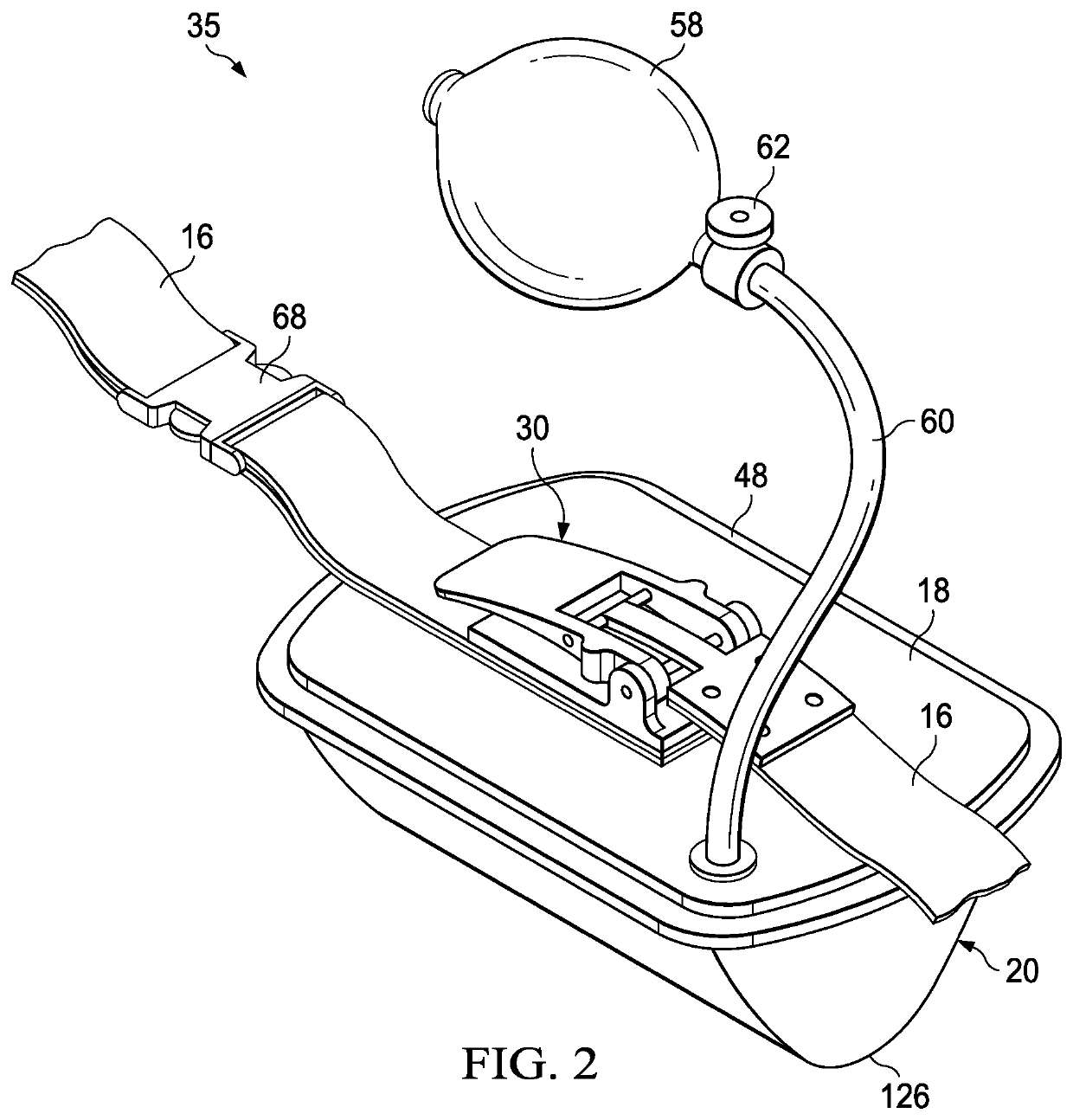 Device to increase intra-pelvic compartment pressure for the controling of internal hemorrhage