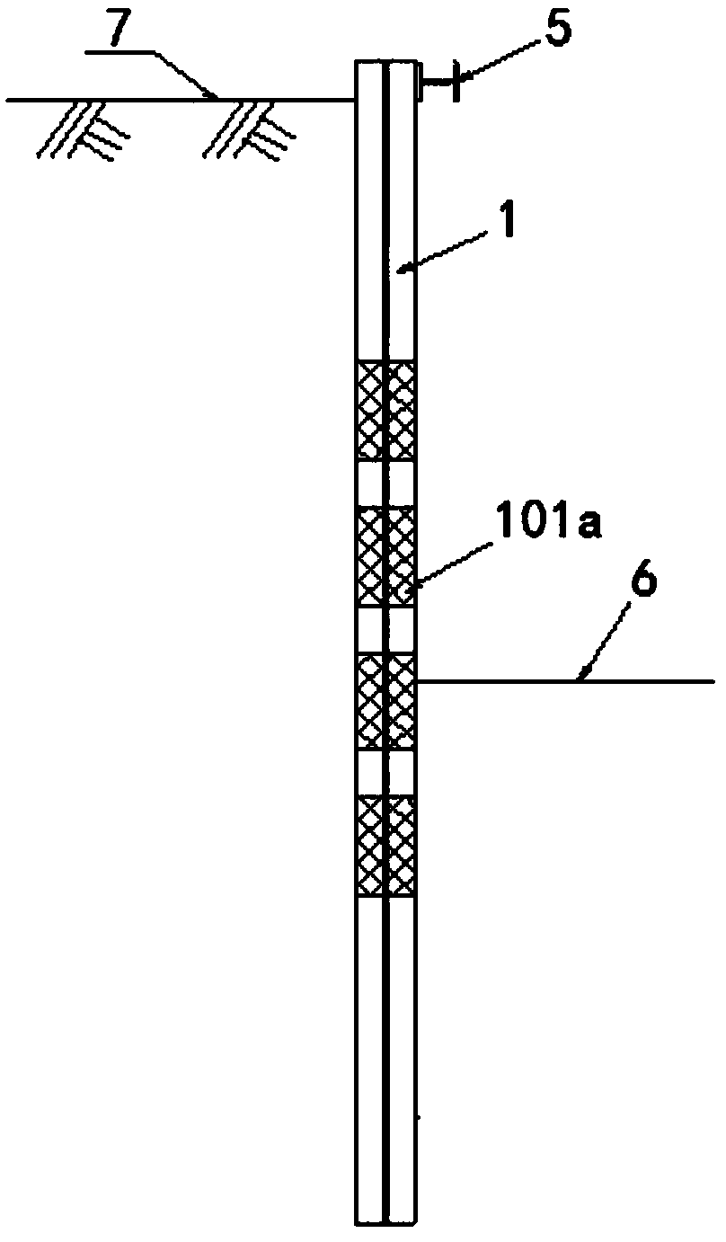 Dewatering enclosure structure of steel pipe larssen sheet piles