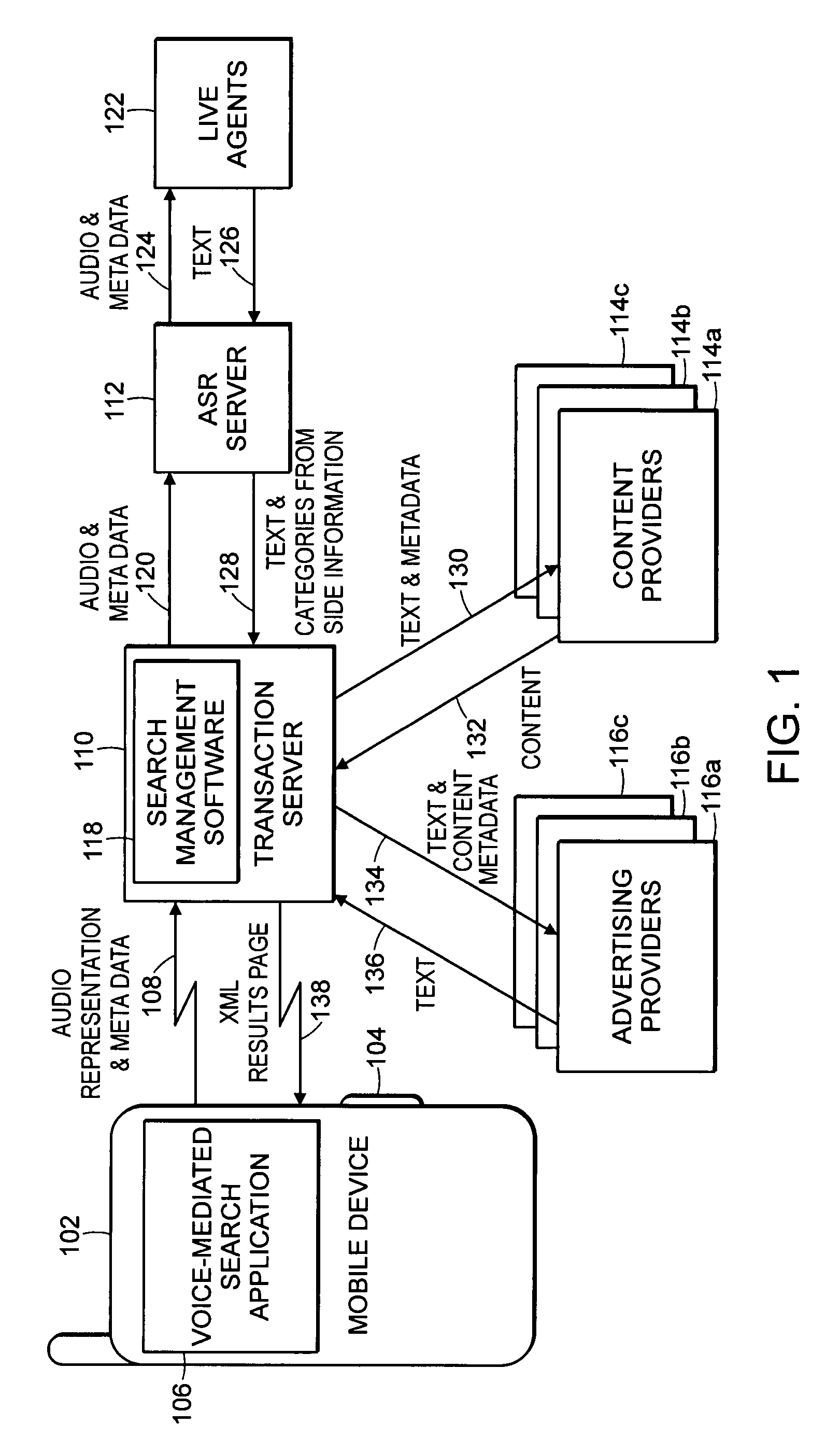 Voice search-enabled mobile device