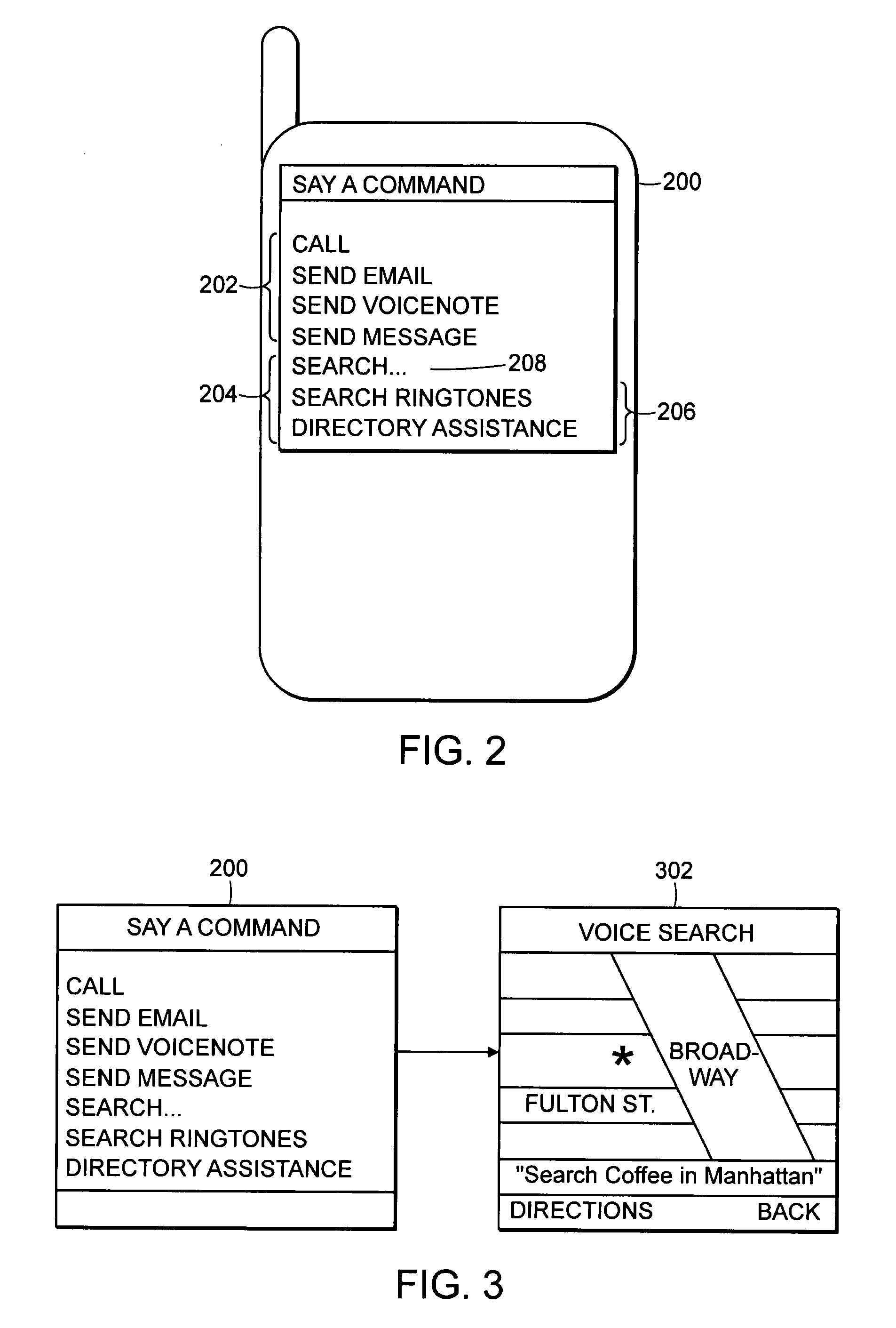 Voice search-enabled mobile device