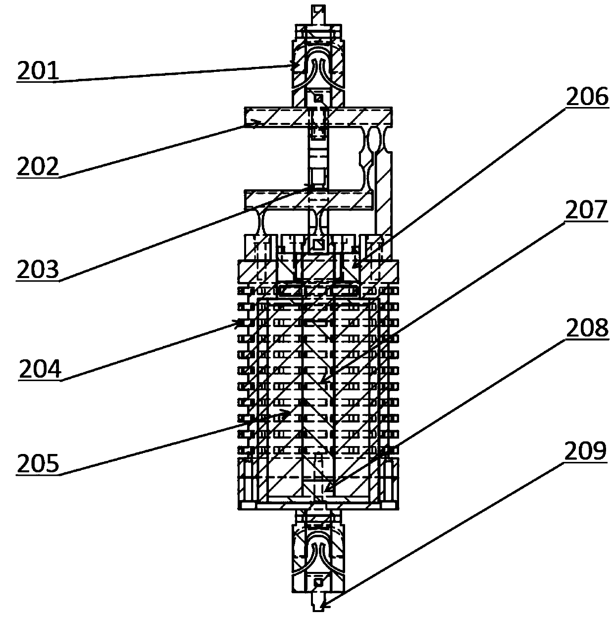 Three-degree-of-freedom decoupling ultra-precise large-stroke positioning and vibration excitation device