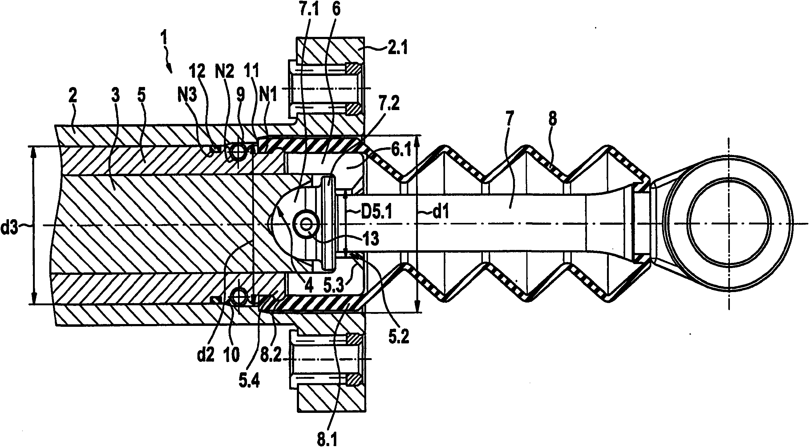 Master cylinder, especially for clutch or brake actuation of a motor vehicle