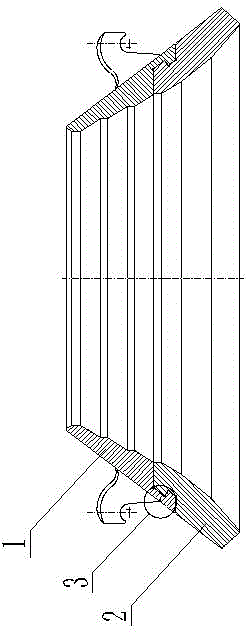 Cone sand making machine two-component rolling sand making cavity assembly and production method thereof