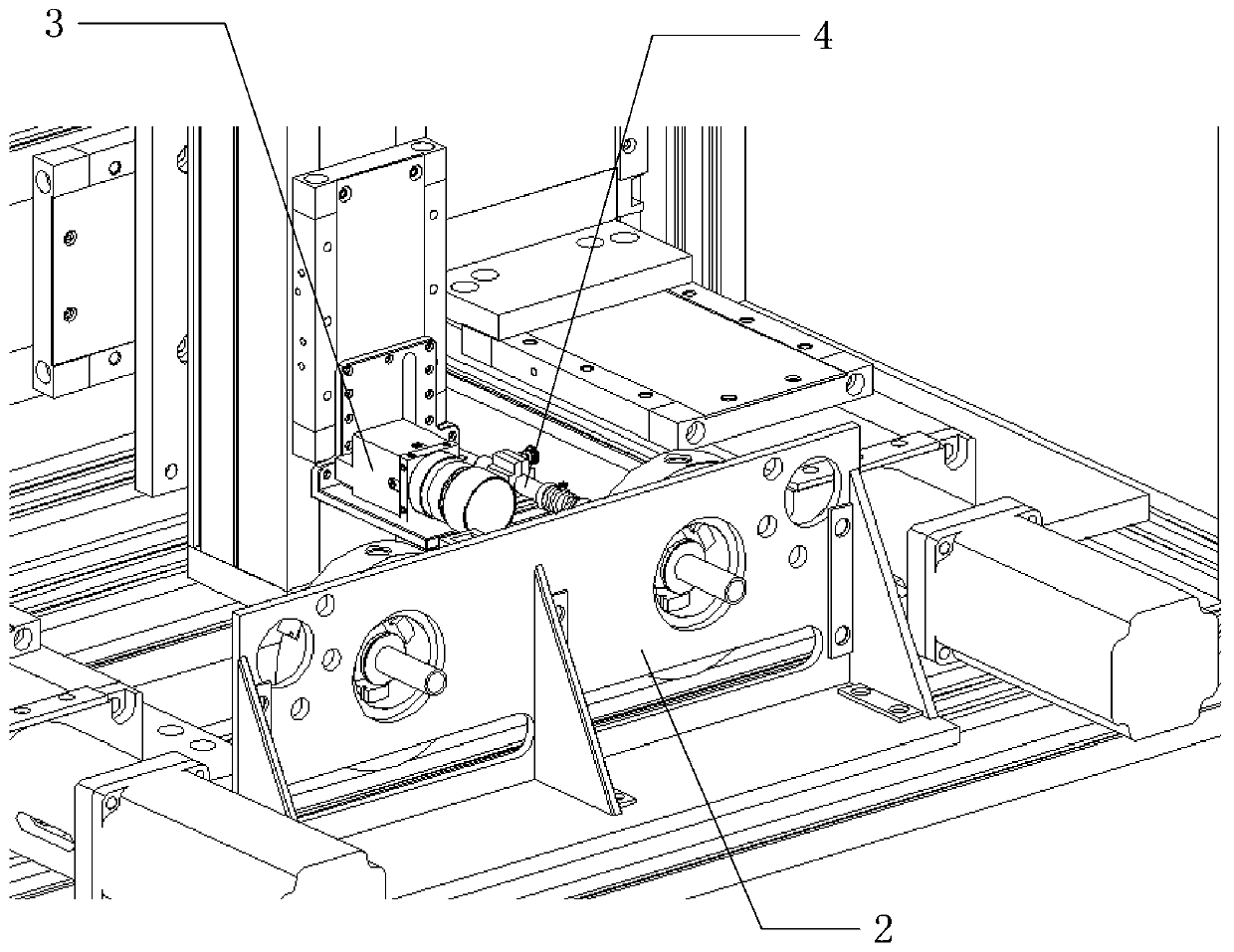 Automatic detection device and detection method of pin shrinkage of aviation electrical connector contact