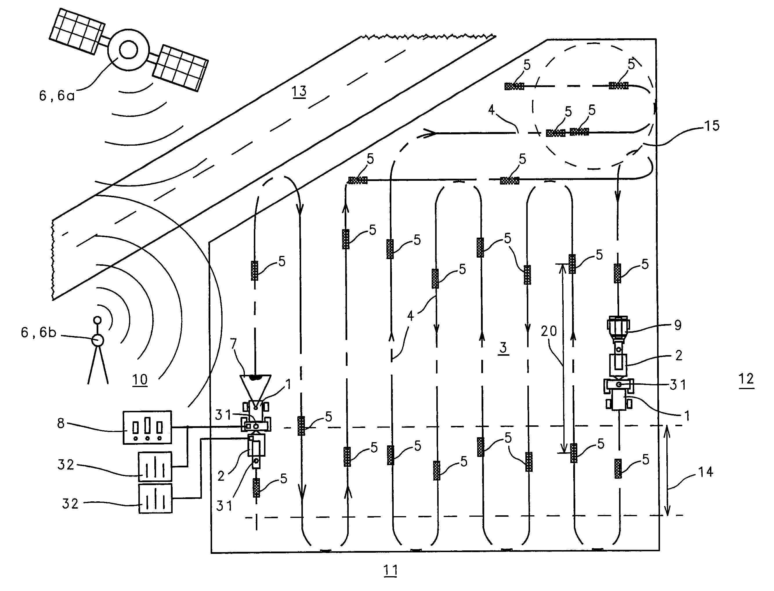 Bale set-down system