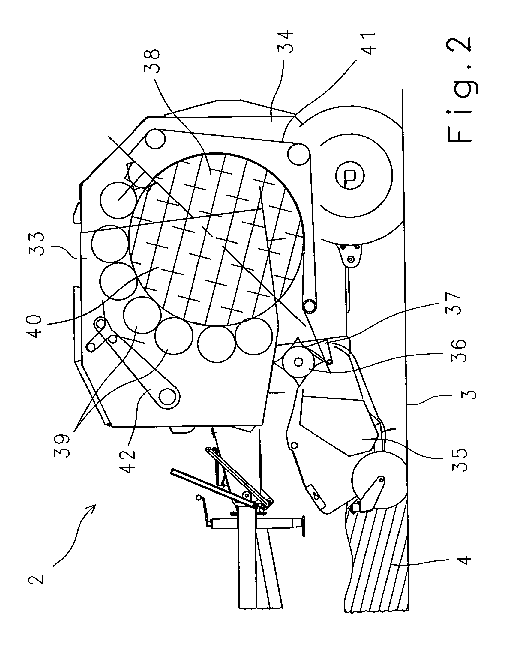 Bale set-down system