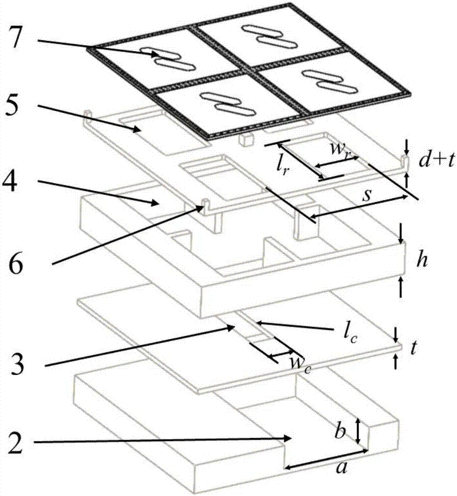 Circular-polarized back-cavity waveguide slot array antenna realized near-field coupling polarizer