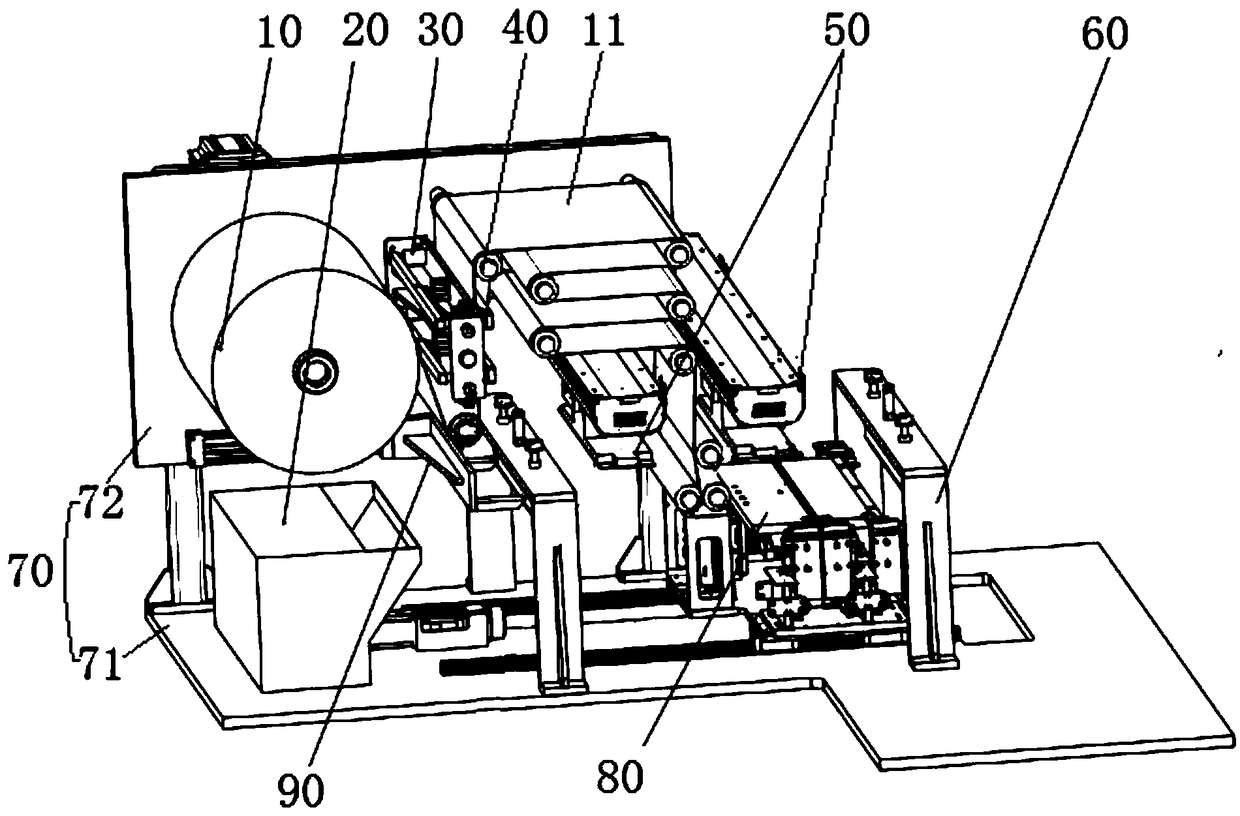 Automatic lamination mechanism of Z-type laminated battery core