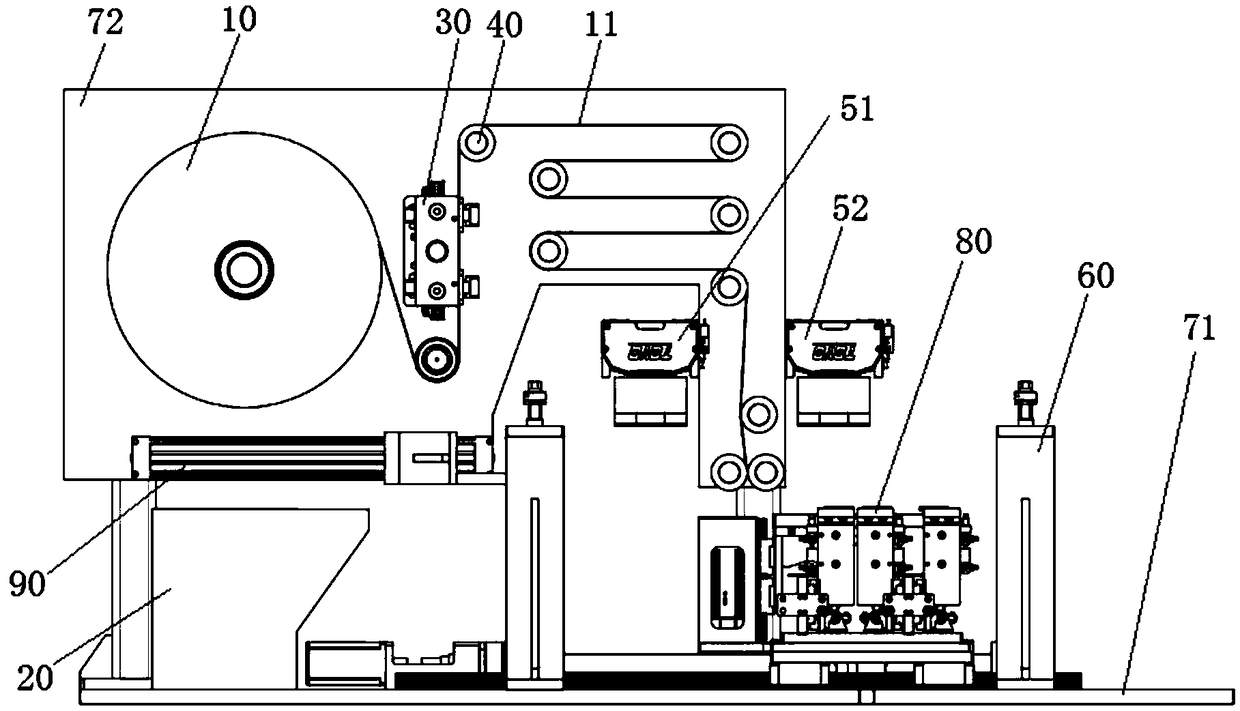 Automatic lamination mechanism of Z-type laminated battery core